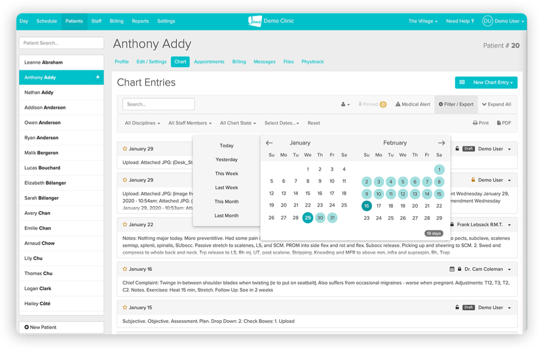 medical documentation navigation